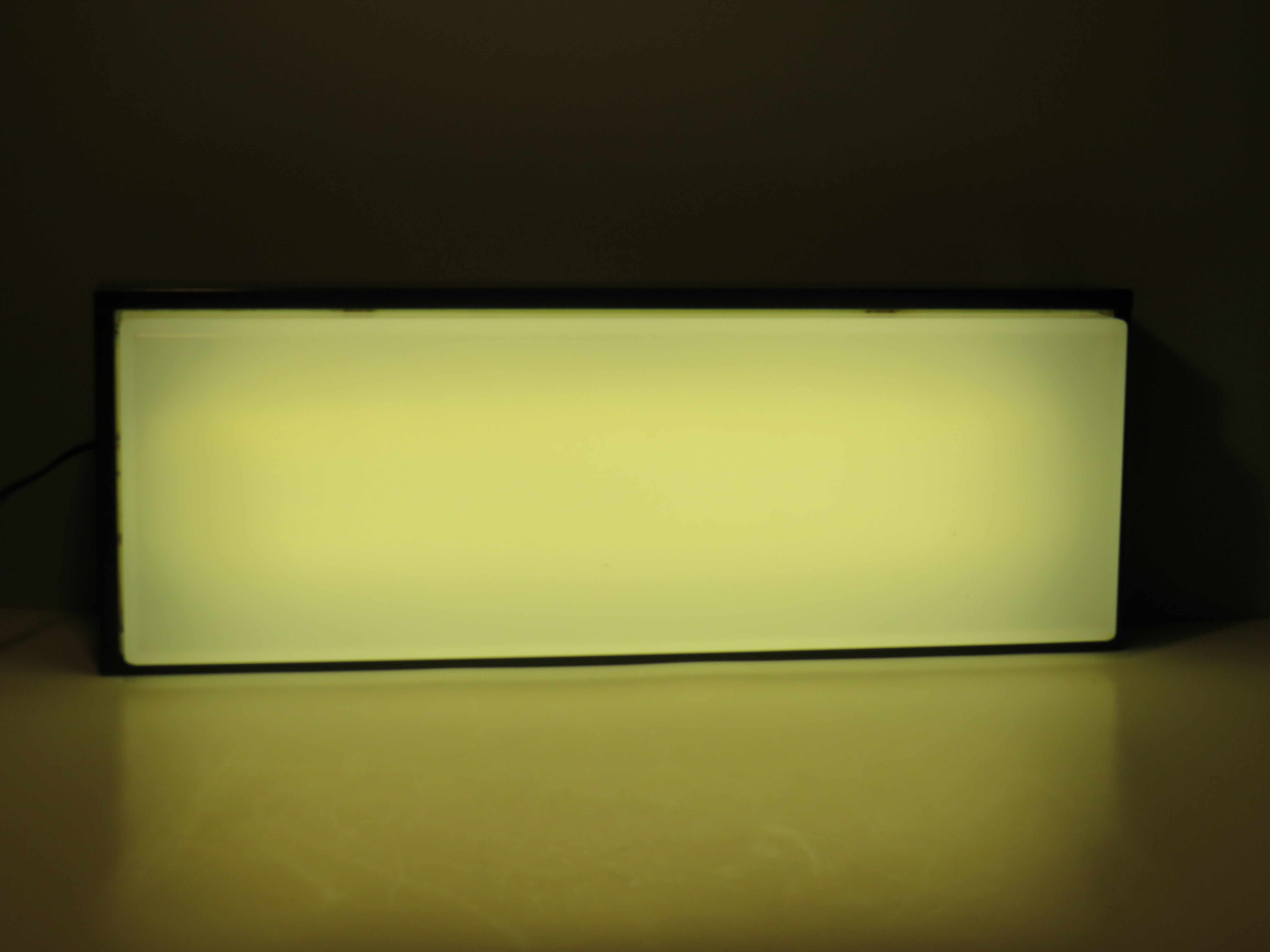 Ceiling lamp or rectangular wall lamp of Van Haute Belgique 1960s