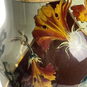 Art Deco, pair of Lunéville earthenware vases circa 1930