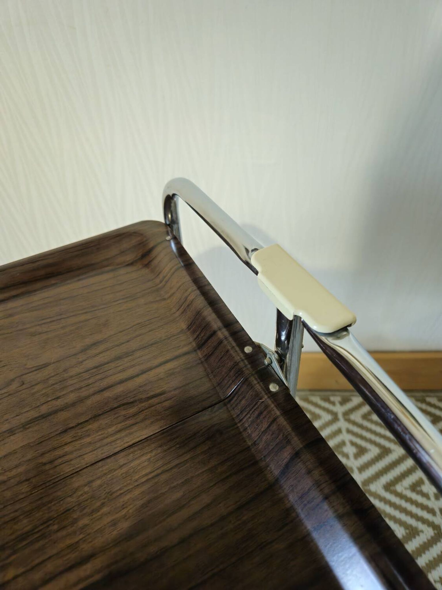 Vintage folding wheeled dessert trolley