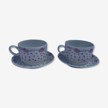 Duo cups flower décor
