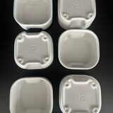 Bowls, ramekins (x6) Square by Makio Hasuike for Revelli, Italy 70's