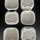 Bowls, ramekins (x6) Square by Makio Hasuike for Revelli, Italy 70's