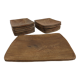Vintage scandinavian plates and dishes in solid teak