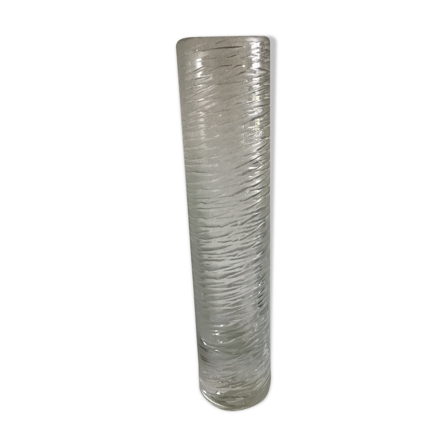 Vase en verre gravé