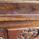 Solid oak and marble bedside tables