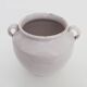 Glazed white confit pot, south west of France. Storage jar. Pyrenees 19th century
