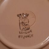 Longwy ceramic pink coffee tea set