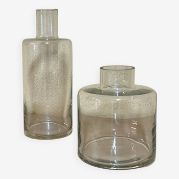 Pair of Designer glass vases