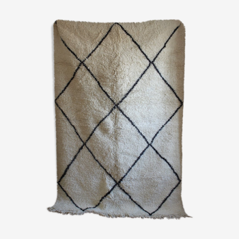 Beni ouarain woven hand to the Morocco carpet 63x240cm