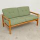Complete modernist green chalet living room, Czechoslovakia 1970.