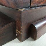 Rosewood art deco cradle table