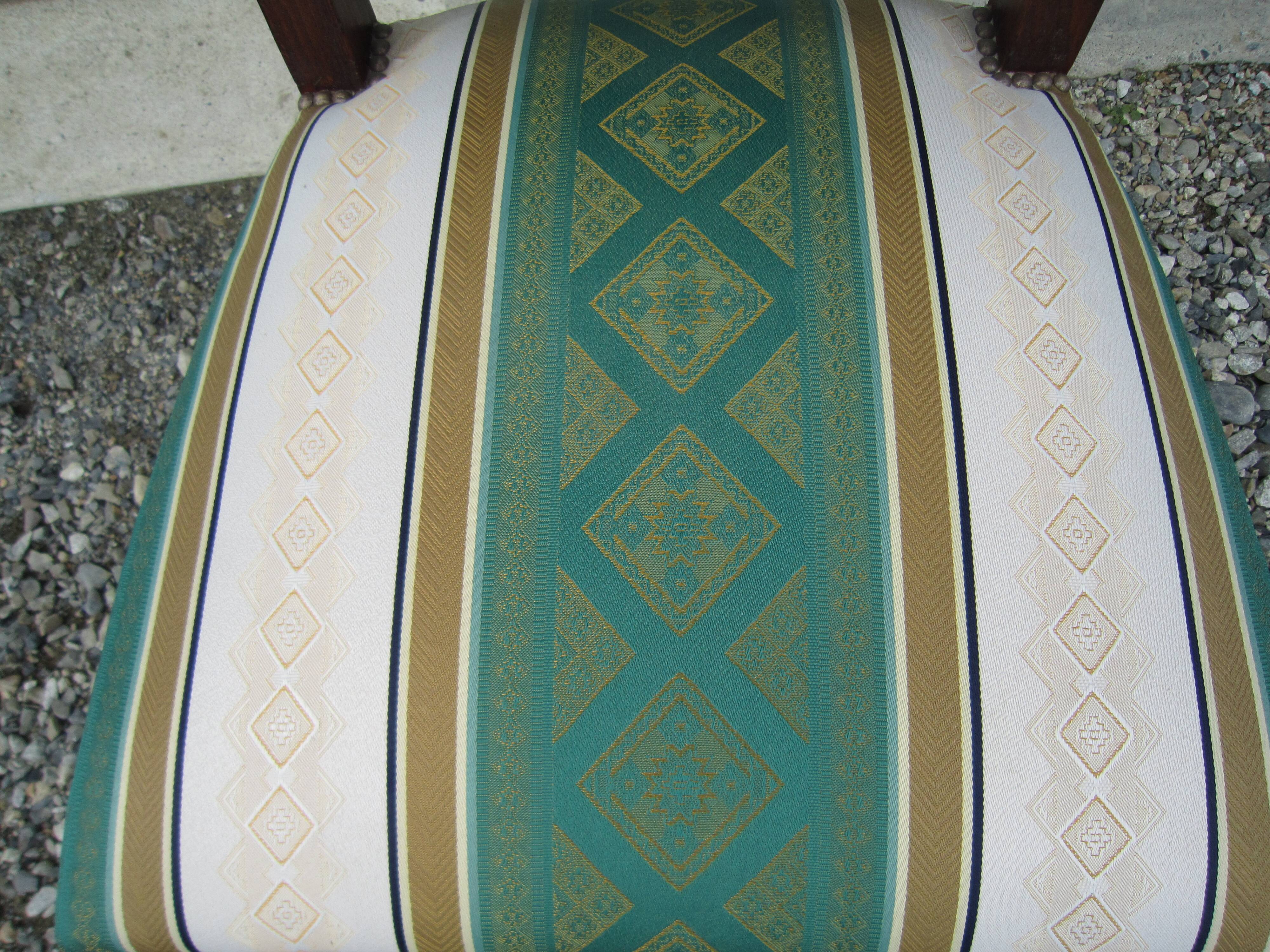 Office chair Louis XIII striped sheep bone