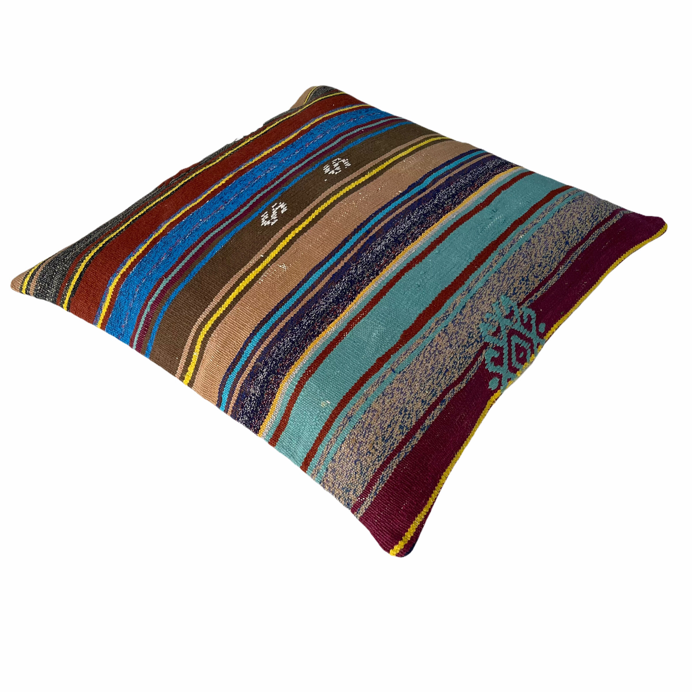 Vintage turkish kilim cushion cover 60 x 60 cm