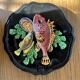 Palissy Vallauris majolica wall plate circa 1950