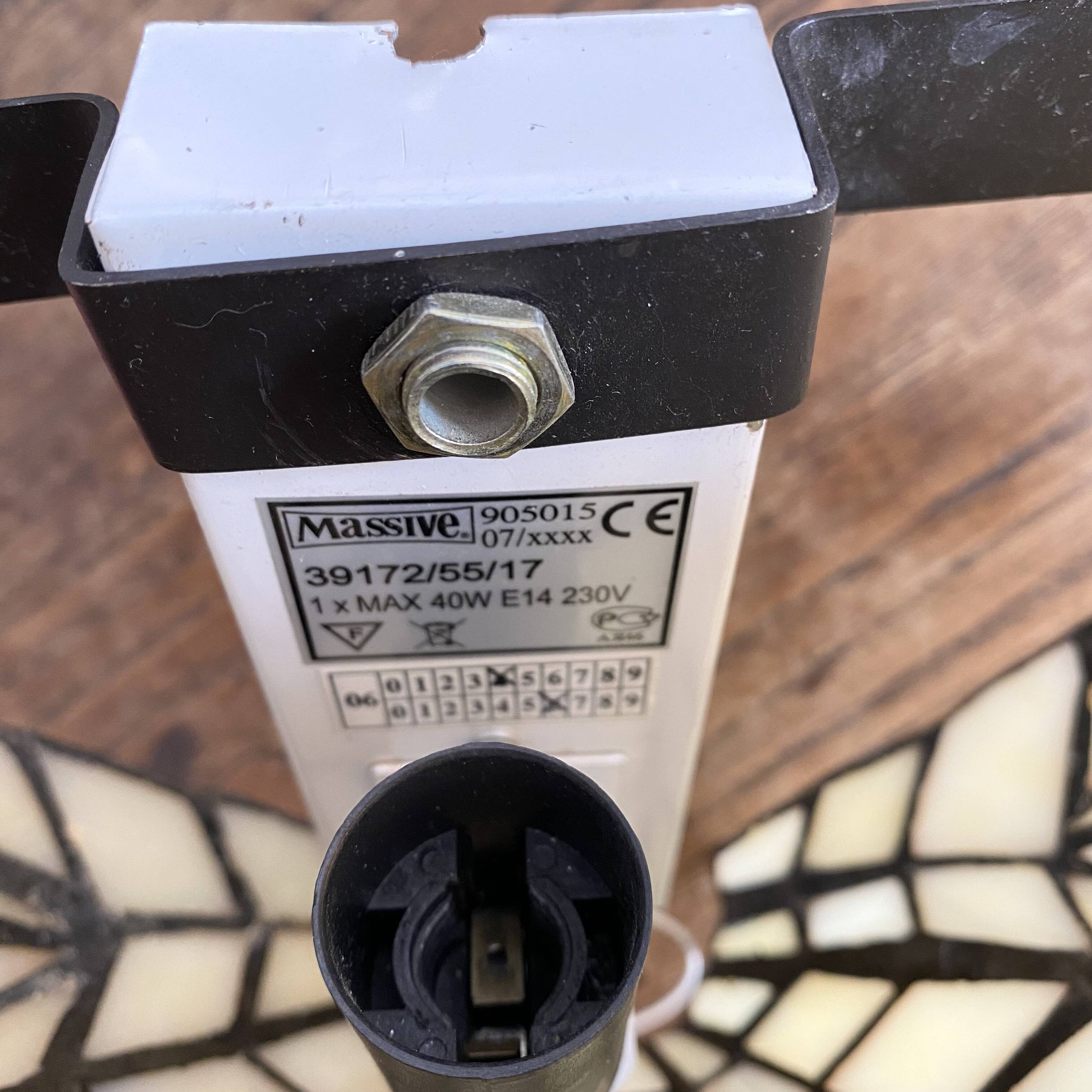 Tiffany style stained glass wall light