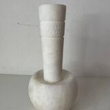 Vase soliflore en albâtre blanc