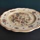 Vintage French round serving plate faience de Rouen, representing a horn of plenty
