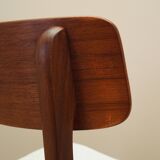 Ensemble de deux chaises en teck, design danois, années 1970, production : Danemark