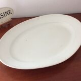 Old oval dish big porcelain