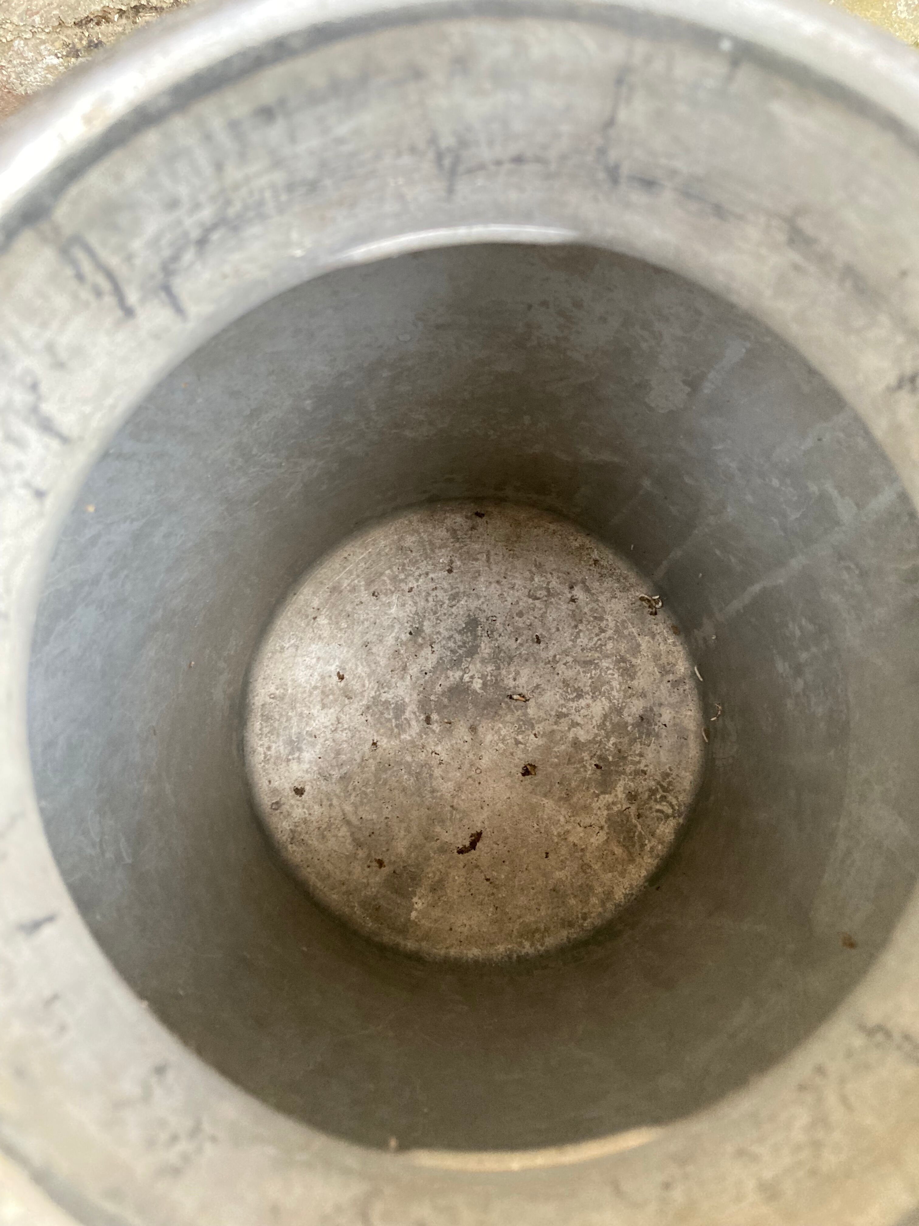 Farm milk jar aluminum canister