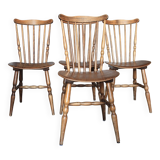Set of 4 Tacoma Baumann slatted chairs