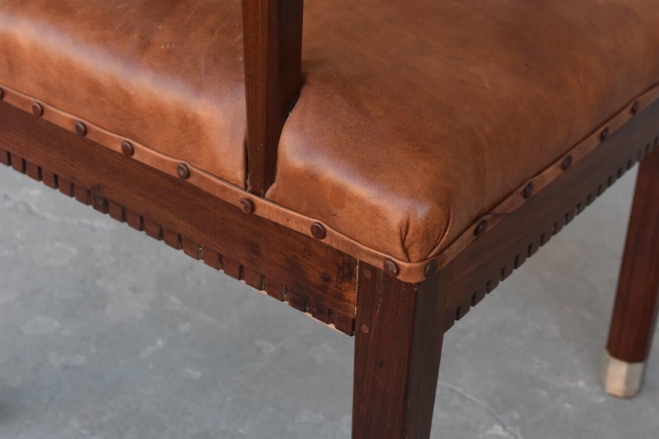 Pair of art deco 1930 rosewood Chair