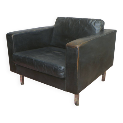 Fauteuil en cuir COR, années 1950
