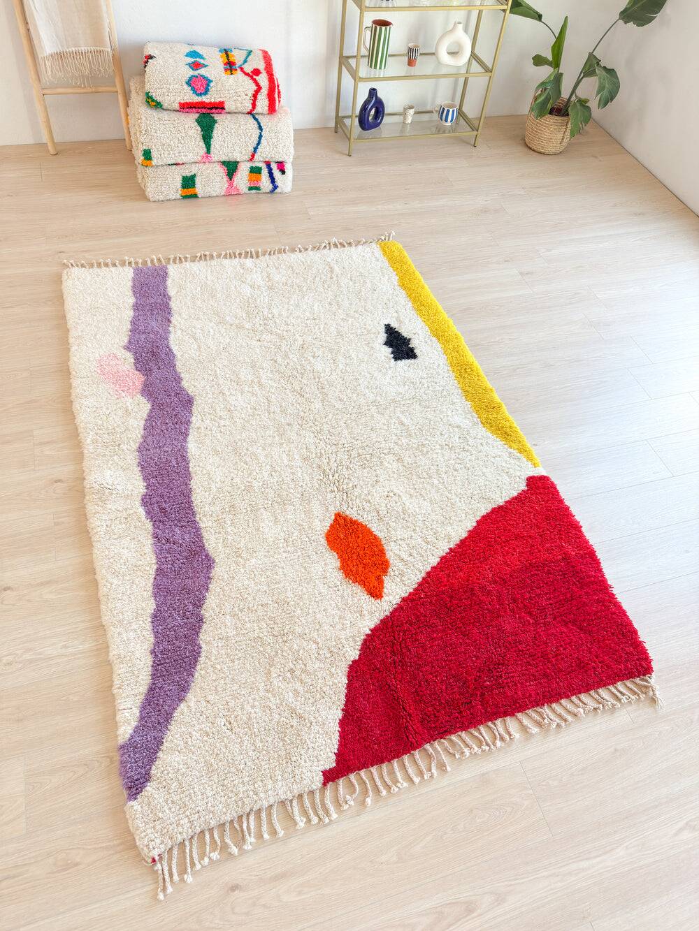 Traditional handmade colorful Berber rug 250cmx150cm