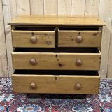 Commode anglaise de la fin XIXème en sapin