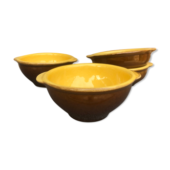 Set of sandstone bowls