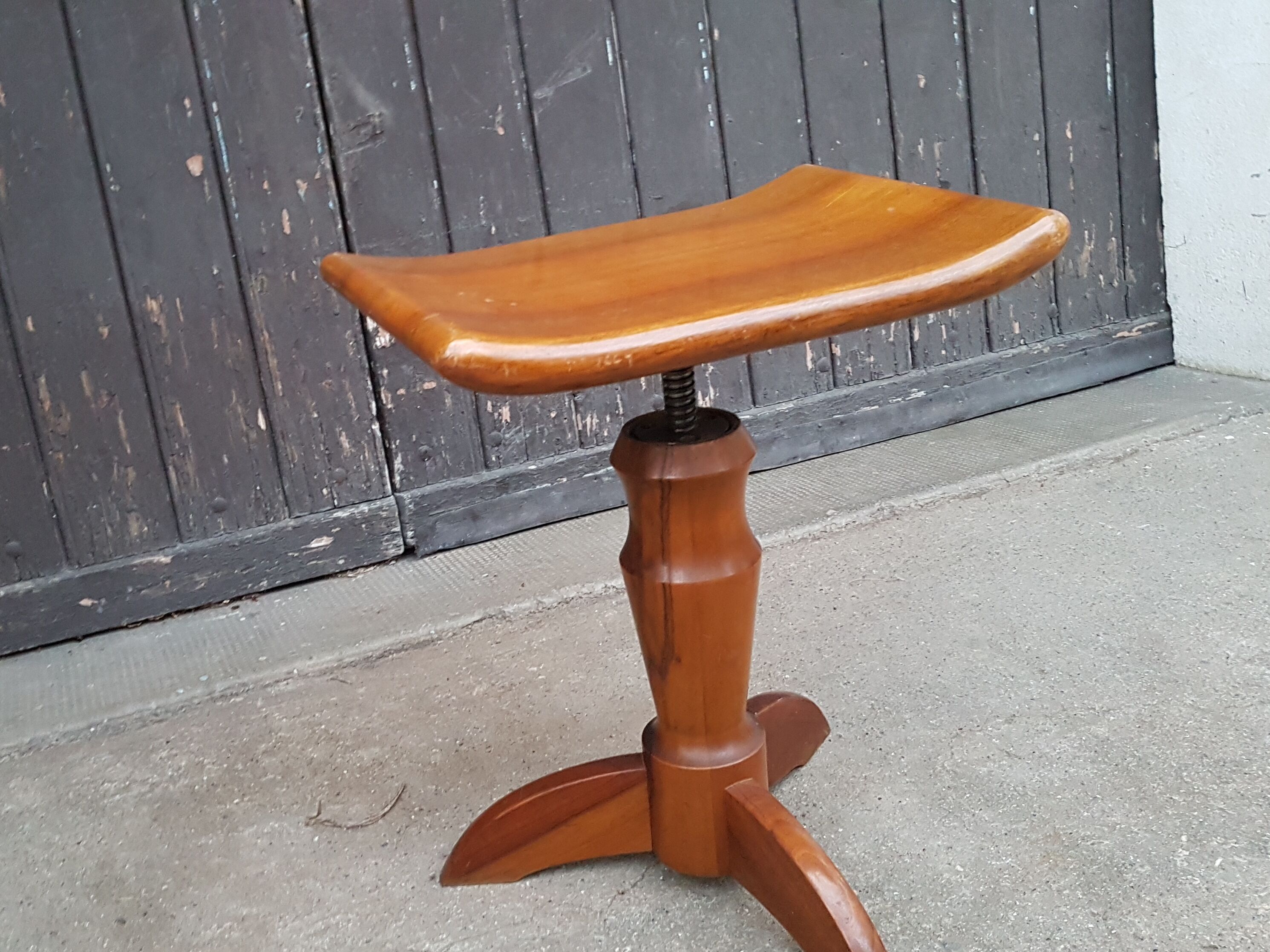 Piano stool to screw the 1950s Girsberger Switzerland