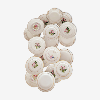 Lot de 18 assiettes plates