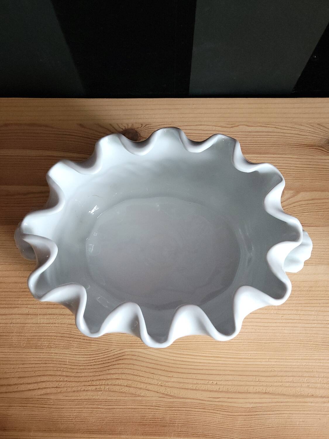 Antique white porcelain cooler from Limoges