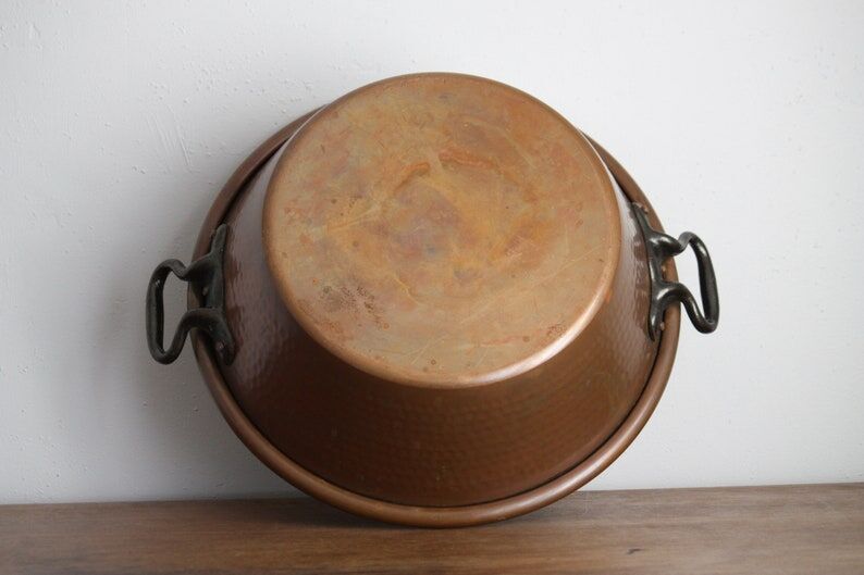 Hammered copper basin