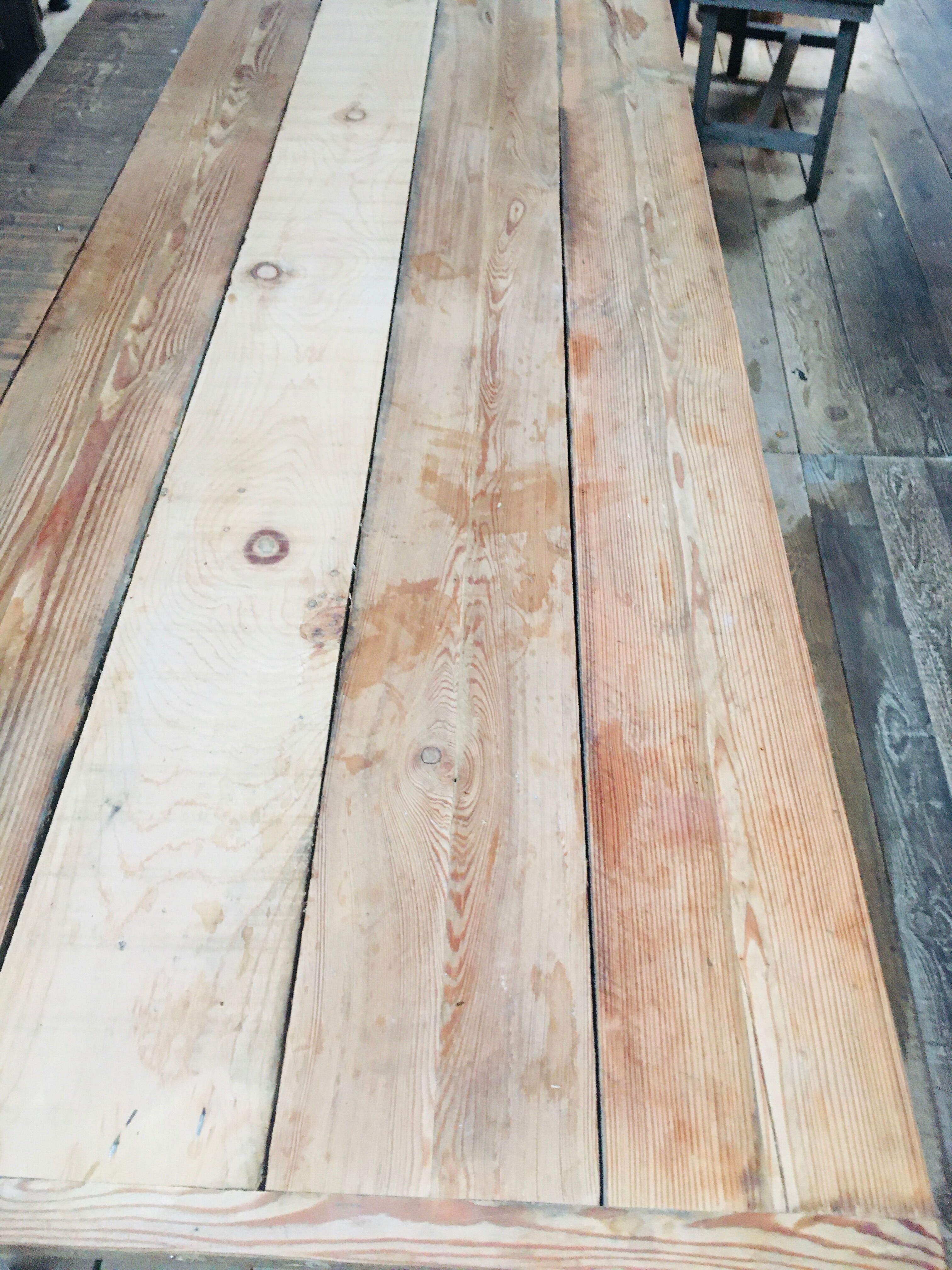 Large white fir country table 1930s