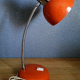 Lampe de bureau, vintage, rouge