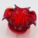 Organic Red Glass Bowl