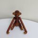 Set of 3 1960s Kay Bojesen Vintage Wooden Toy Monkey Elephant Bear Danish
