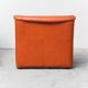 COPPIA DI POLTRONE VINTAGE IN PELLE ARANCIO ANNI ’70 MODERNARIATO