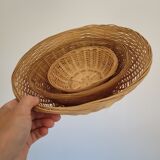Set of 3 round baskets