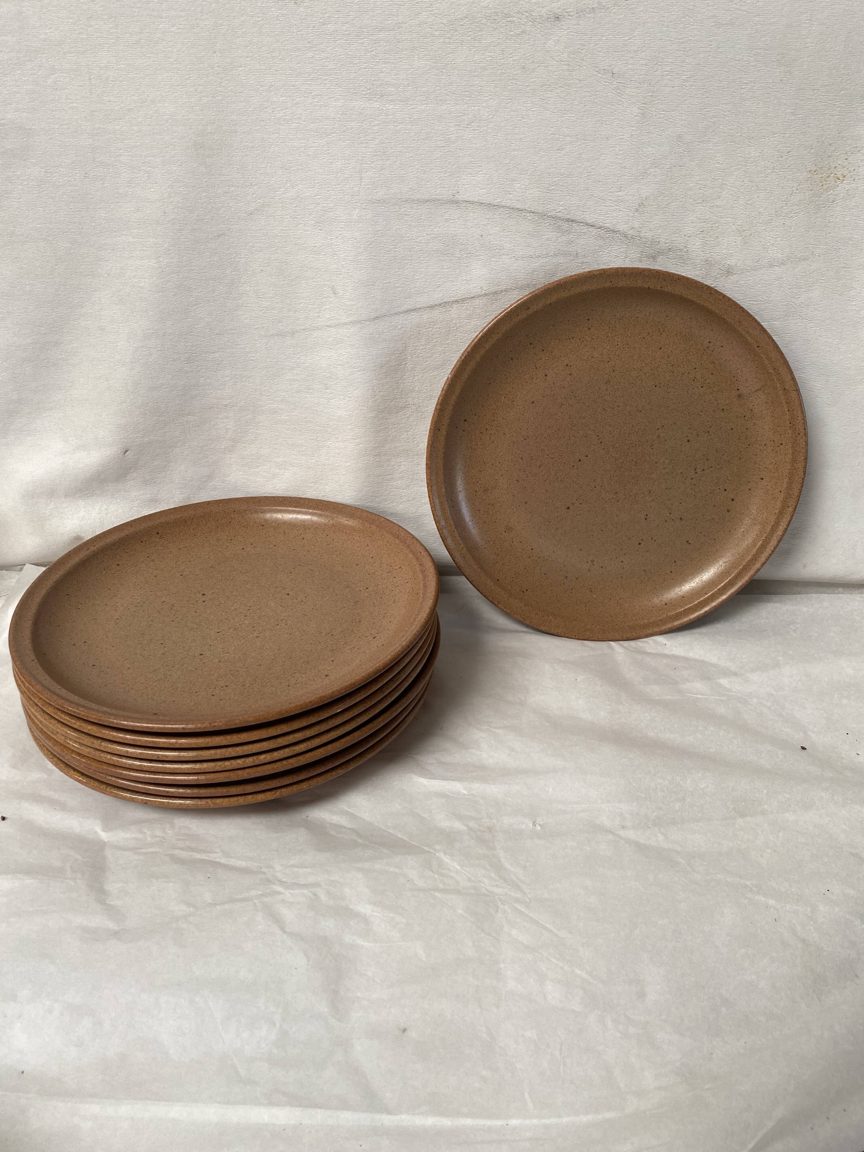 Set of 8 plates Sarreguemines