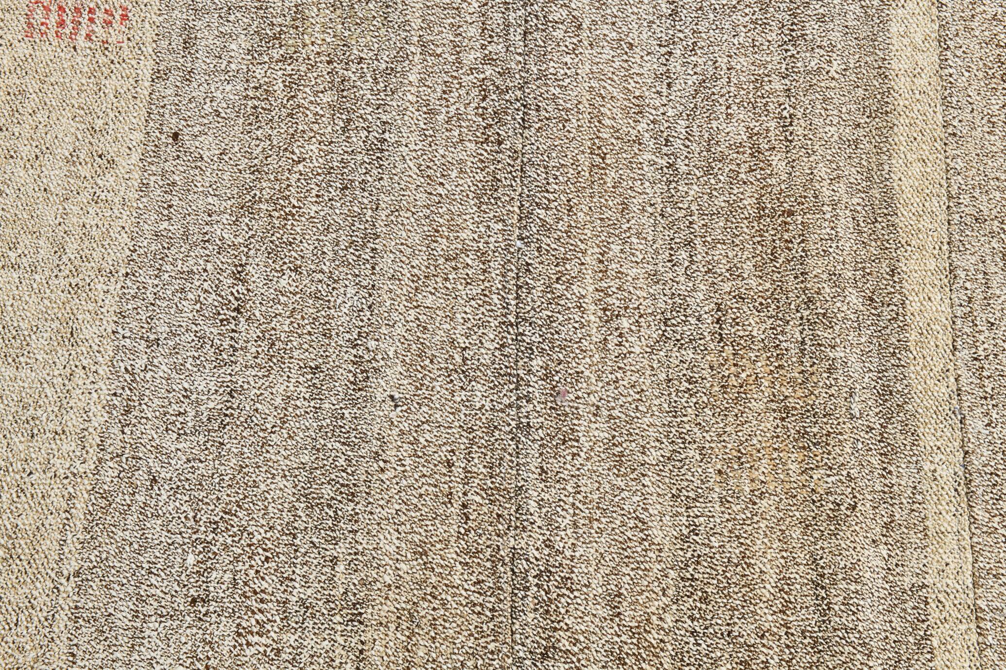 Vintage Camouflage Pattern Turkish Kilim Rug, 171x242Cm