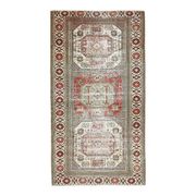 Vintage Turkish Oushak Handmade Wool Cotton Beige Area Rug 93x183
