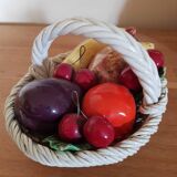 Vintage Ceramic Fruit Basket