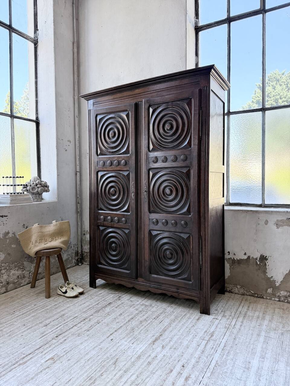 Oak wardrobe "Basque" Dudouyt