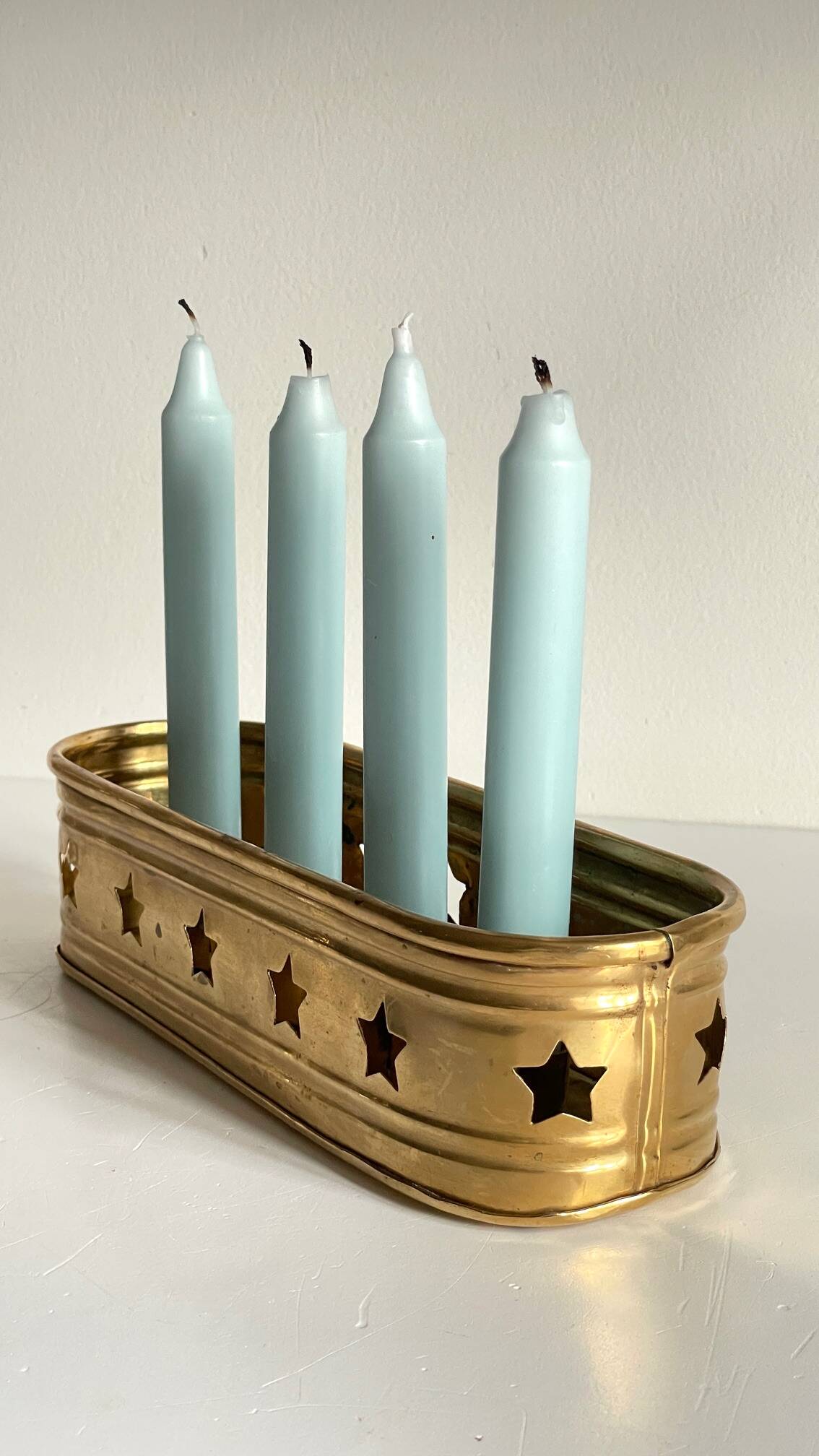 Vintage Brass Candlestick for 4 Candles