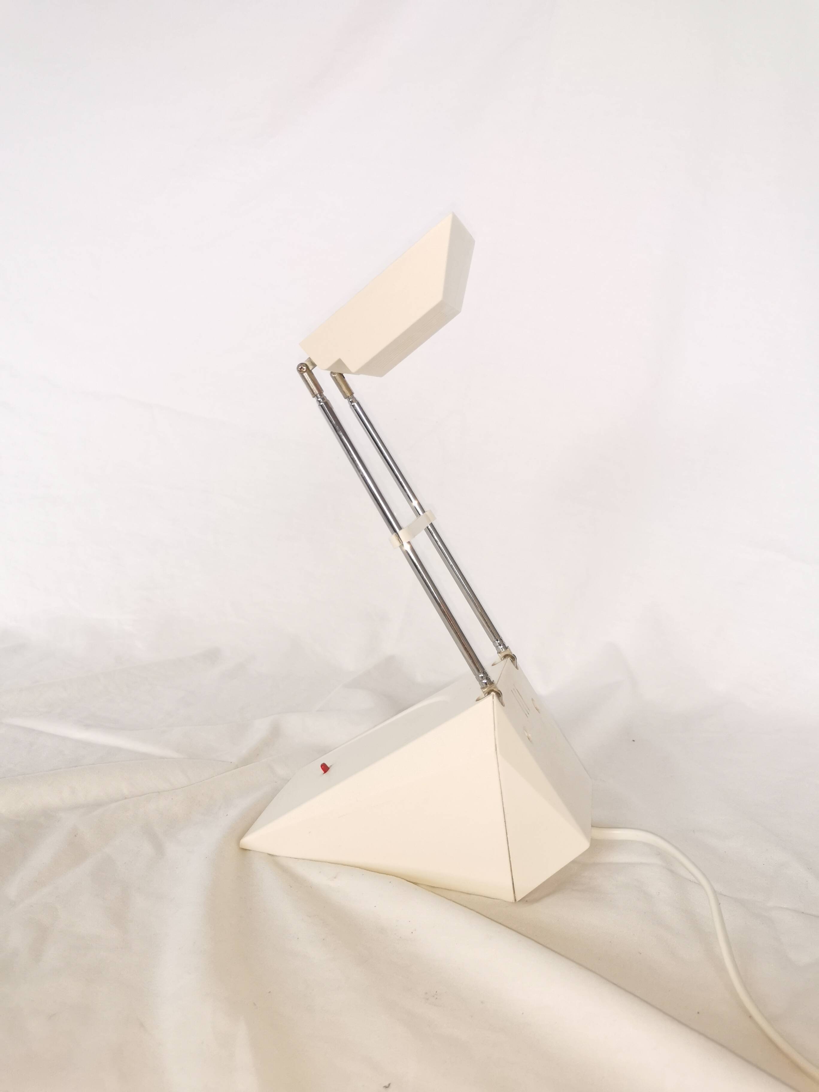 Telescopic halogen desk lamp, postmodern, 1980s