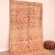 Peach Vintage Moroccan Rug 163 x 289 cm, Berber Wool Rug, Handmade Boho Rug