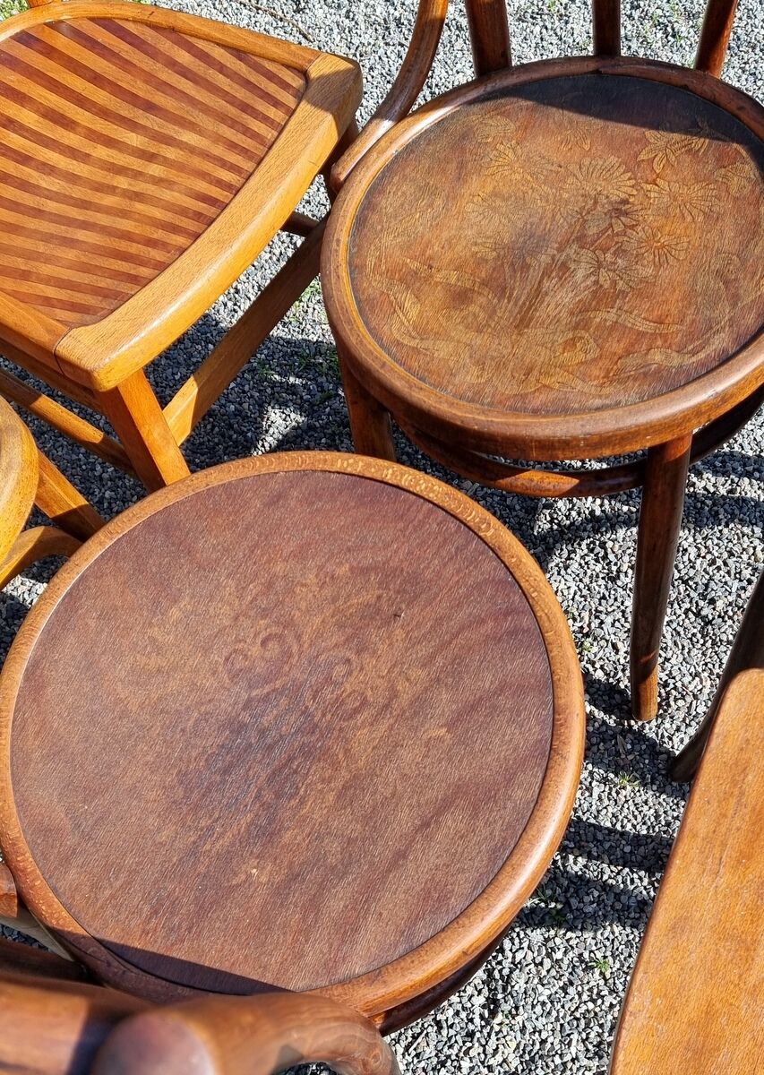 6 chairs bistrot XXe
