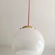 Suspension opaline vintage 1950